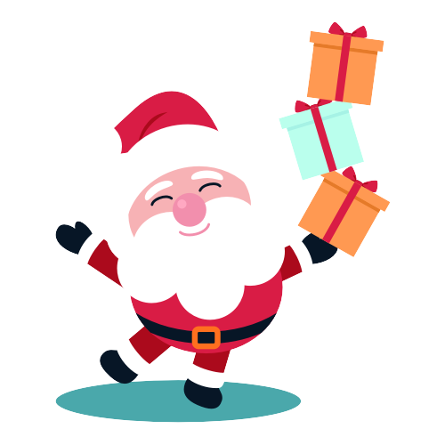 autocollant-pere-noel-et-cadeaux